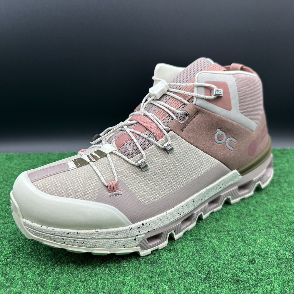Women's Size 10.5 - On Cloudtrax Hiking Boot Shoe Sneakers Rose Ivory‎ 53.99054 - Picture 2 of 6